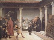 Alma-Tadema, Sir Lawrence The Education of the Children of Clovis (mk23) china oil painting artist